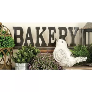 LITTON LANE 23 in. x 8 in. Kitchen Whimsy "BAKERY" Table Wood Sign
