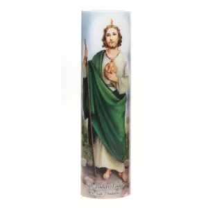 Stonebriar Collection 8 in. St. Jude LED Prayer Candle