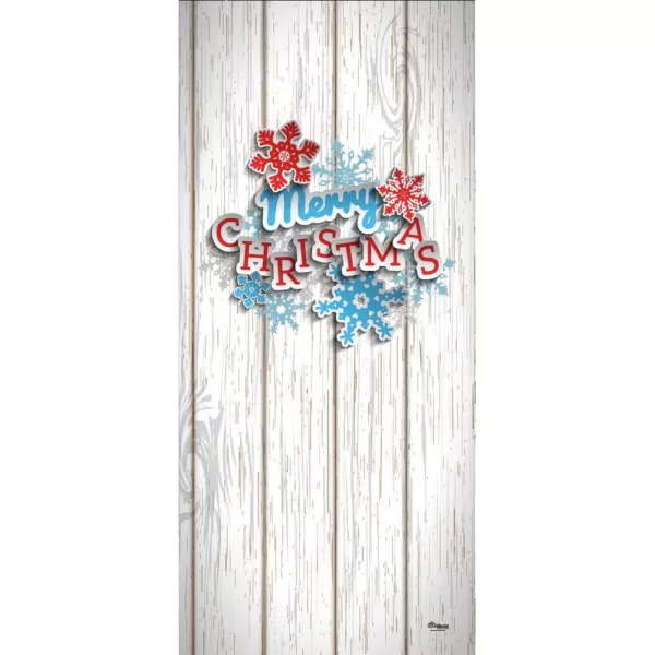 My Door Decor 7 ft. x 8 ft. Ugly Christmas Sweater Seasons Greetings-Christmas Garage Door Decor Mural for Single Car Garage