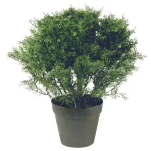 National Tree Company 20 in. Global Juniper Artificial Tree in Dark Green Round Growers Pot
