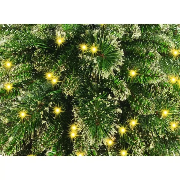 National Tree Company 9 ft. x 10 in. Glittery Gold Pine Garland with Glitter, Gold Cones, Gold Glittered Berries