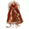 National Tree Company 16 in. Burgundy Angel Tree Topper