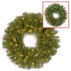 National Tree Company 24" Norwood Fir Wreath with Battery Operated Dual Color LED Lights