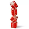National Tree Company 34 in. Pre-Lit Red Gift Box Tower