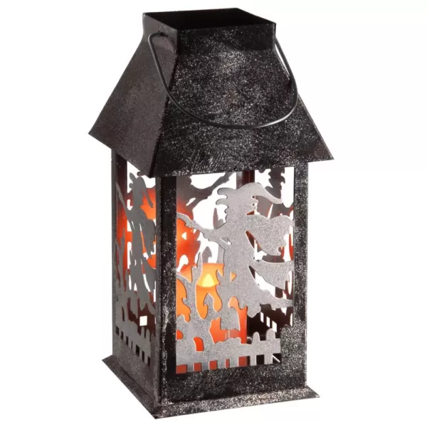 National Tree Company 11.6 in. Witch Lantern with LED Lights