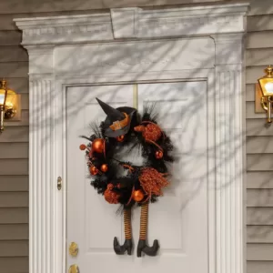 National Tree Company 24 in. Halloween Witch Wreath