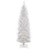 National Tree Company 6.5 ft. Kingswood White Fir Pencil Artificial Christmas Tree with Clear Lights