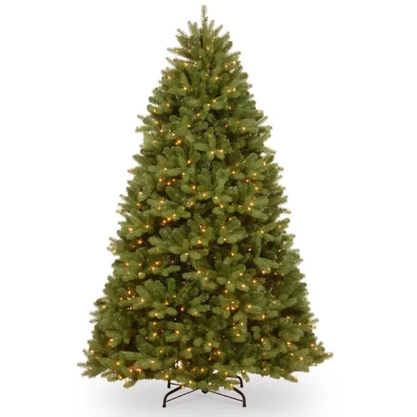 National Tree Company 7-1/2 ft. Feel Real Newberry Spruce Hinged Tree with 900 Dual Color LED Lights and PowerConnect
