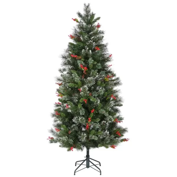 National Tree Company 6.5 ft. Wintry Pine Medium Artificial Christmas Tree with Clear Lights