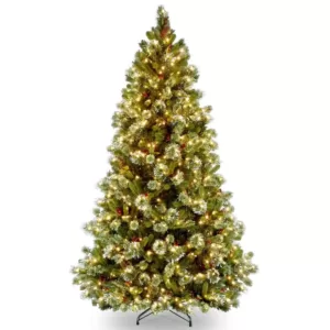 National Tree Company 6.5 ft. Wintry Pine Medium Artificial Christmas Tree with Clear Lights