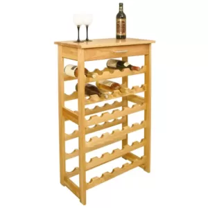 Catskill Craftsmen 36-Bottle Natural wood Floor Wine Rack