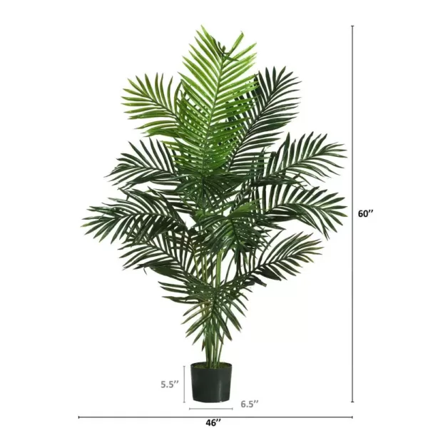Nearly Natural 5 ft. Paradise Palm Silk Tree