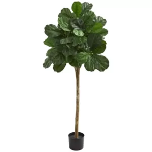 Nearly Natural Indoor 5 ft. Fiddle Leaf Fig Artificial Tree