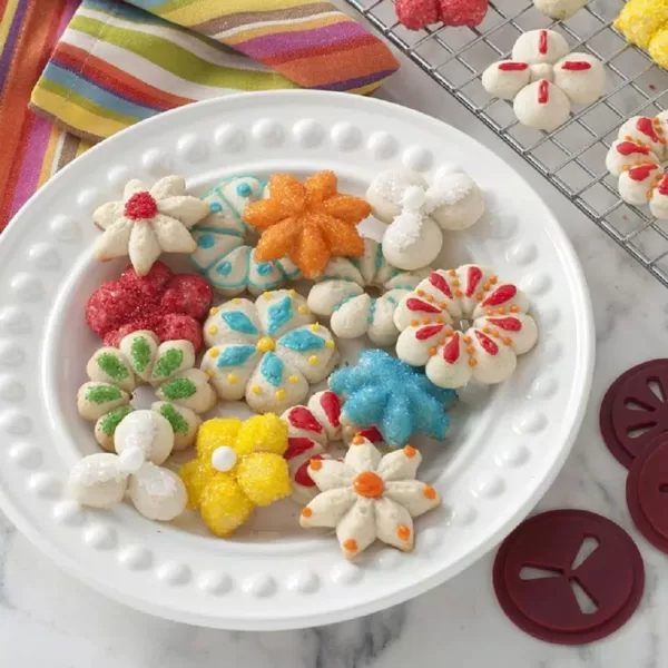 Nordic Ware 13-Piece Cookie Press with 12 Cookie Discs