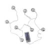 Northlight 8 Silver Battery Operated LED Jingle Bell Novelty Christmas Lights with Clear Wire