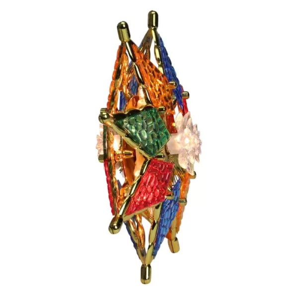 Northlight 8 in. Multi-Color Crystal 8-Point Star Christmas Tree Topper