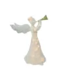 Northlight 29 in. Christmas Lighted Tinsel Trumpeting Angel Outdoor Decoration