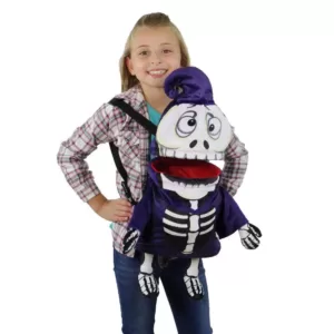 Northlight 24 in. Musical Animated Skeleton Children's Halloween Trick or Treat Bag