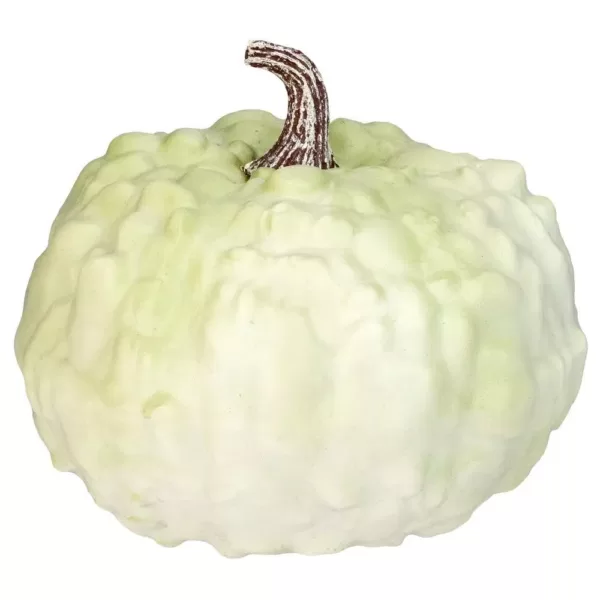 Northlight 6.5 in. Green Textured Pumpkin Fall Harvest Table Top Decoration