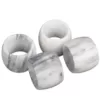 Creative Home Genuine Natural White Marble Napkin Ring, Napkin Holder for Dinning Table Decoration Set of 4-Piece