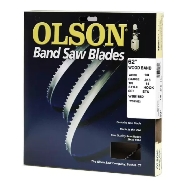 Olson Saw 62 in. L x 1/8 in.-14 TPI High Carbon Steel with Band Saw Blade