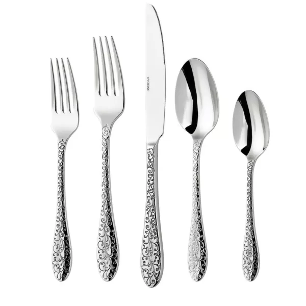 Oneida Ivy Flourish 18/10 Stainless Steel Iced Tea Spoons (Set of 12)