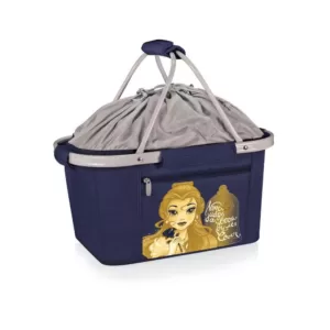 ONIVA 28 oz. Navy Beauty and the Beast Metro Basket Collapsible Tote Cooler