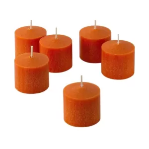 Light In The Dark 10 Hour Orange Unscented Votive Candles (Set of 36)
