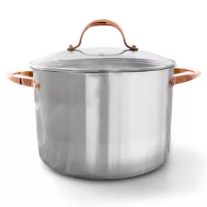 Oster Merrick 16 qt. Stainless Steel Stock Pot with Glass Lid