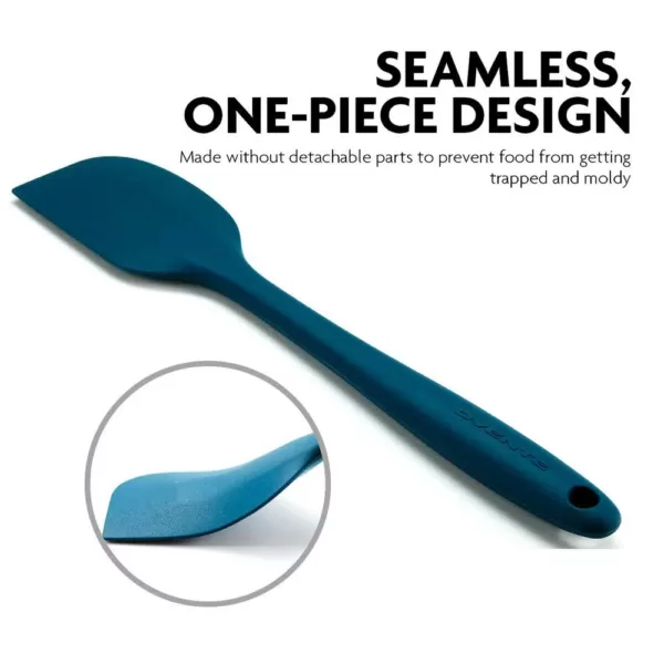 Ovente Premium Silicone BPA-Free, Spatula with Stainless Steel Core 500F Heat-Resistant, Non-Stick, Dishwasher Safe