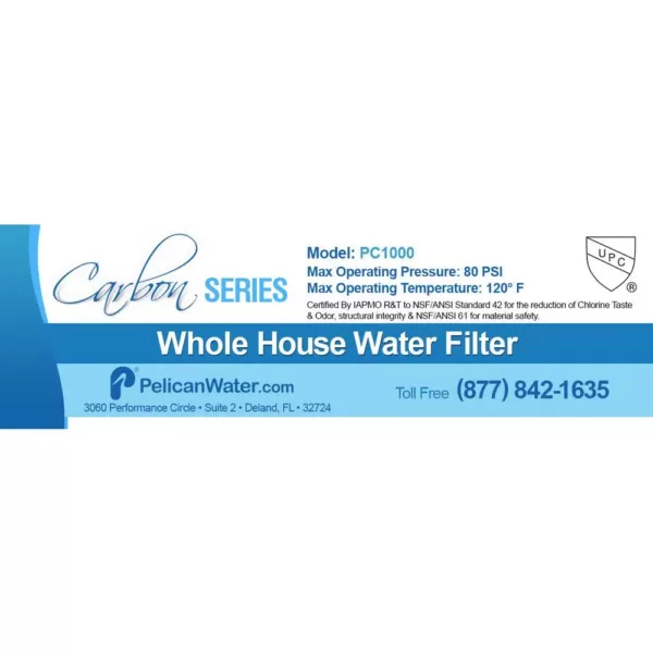 Pelican Water Carbon Replacement Media for PC1000 Whole House Drinking Water Filter