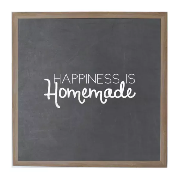 Petal Lane Chalk Happiness Is Homemade, Rustic Brown Frame, Magnetic Memo Board