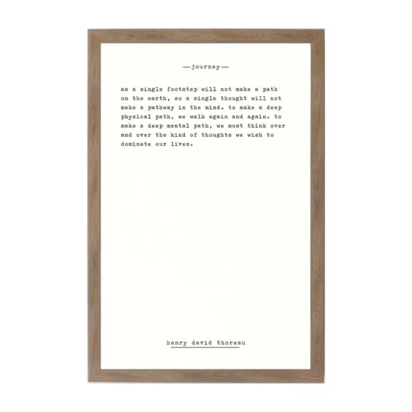 Petal Lane Journey - Thoreau Rustic Brown Frame Magnetic Memo Board