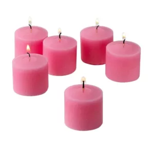 Light In The Dark 10 Hour Pink Rose Garden Scented Votive Candle (Set of 36)