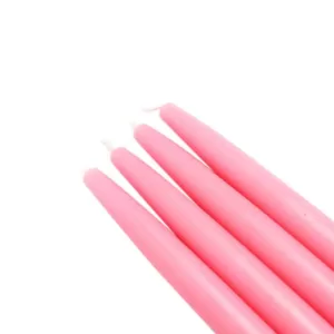 Zest Candle 6 in. Pink Taper Candles (12-Set)