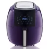 GoWISE USA 8-in-1 5.8 Qt. Plum Electric Air Fryer with Recipe Book