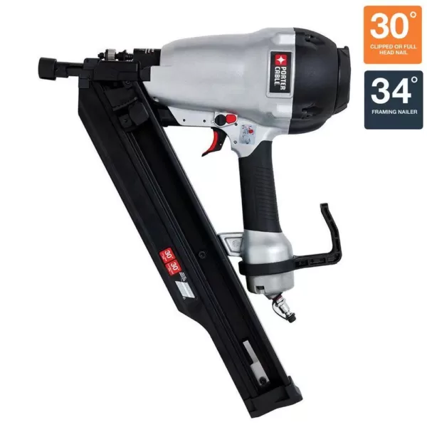 Porter-Cable 3-1/2 in. 30 Degree to 34 Degree Clipped-Head Framing Nailer