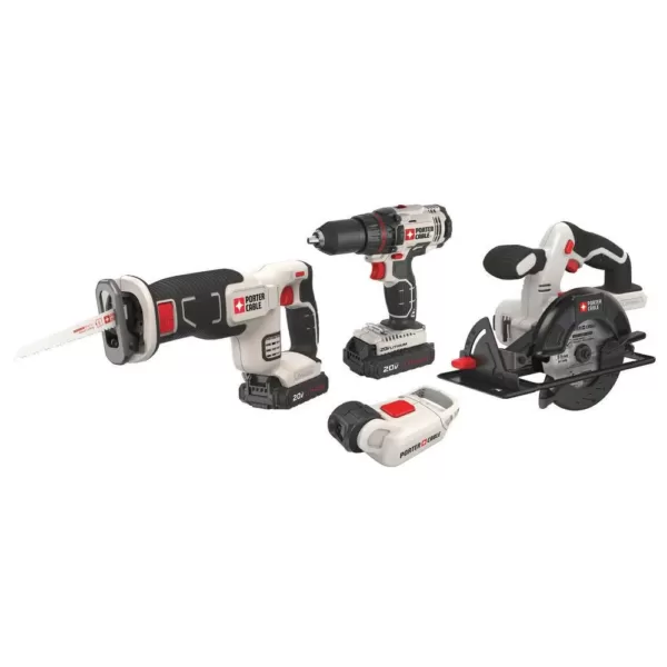 Porter-Cable 20-Volt MAX Lithium-Ion Cordless Combo Kit (4-Tool)