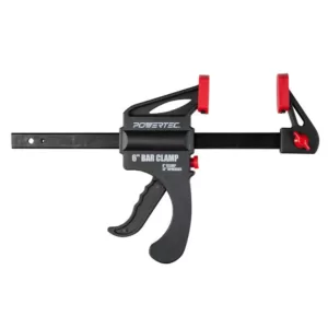 POWERTEC 6 in. x 2-1/2 in. Quick Release Bar Clamp with 12 in. Spreader