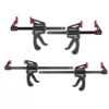 POWERTEC 6 in. and 12 in. Quick Release Bar Clamp Set (4-Pack)