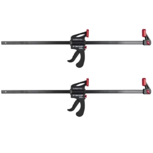 POWERTEC 24 in. Quick Release Bar Clamp Set with 30 in. Spreader Ratcheting Bar Clamp (2-Pack)