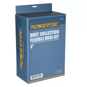 POWERTEC Dust Collection Flexible Hose Kit, 4 in. Dia