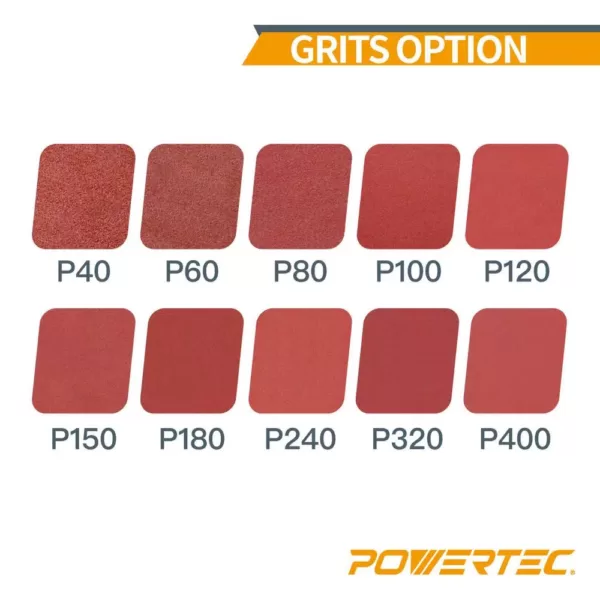 POWERTEC 1 in. x 30 in. 240-Grit Aluminum Oxide Sanding Belt (10-Pack)