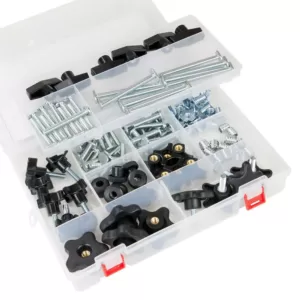 POWERTEC T-Track Jig Hardware Kit (129-Piece)