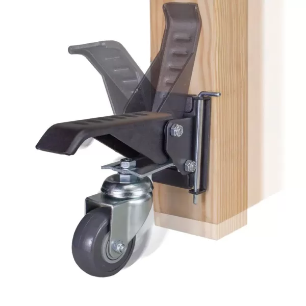 POWERTEC Workbench Casters with Quick-Release Workbench Caster Plates (4-Sets)