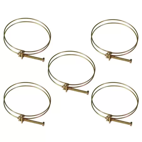 POWERTEC 1-1/2 in. Wire Hose Clamp (5-Pack)