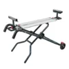 POWERTEC Dual Position Miter Saw Stand (Portable Edition) with Wheels, Quick Change Brackets and Aluminum Bed