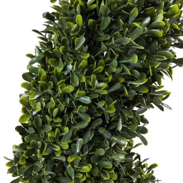 Pure Garden 60 in. Faux Boxwood Spiral Topiary
