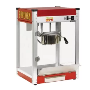 Paragon Theater Pop 4 oz. Red Stainless Steel Countertop Popcorn Machine
