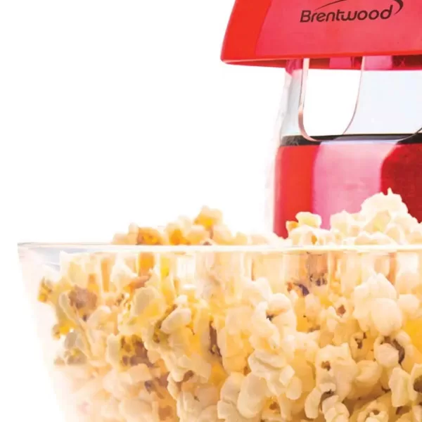 Brentwood Appliances 1200-Watt 196 oz. Red Hot-Air Popcorn Machine